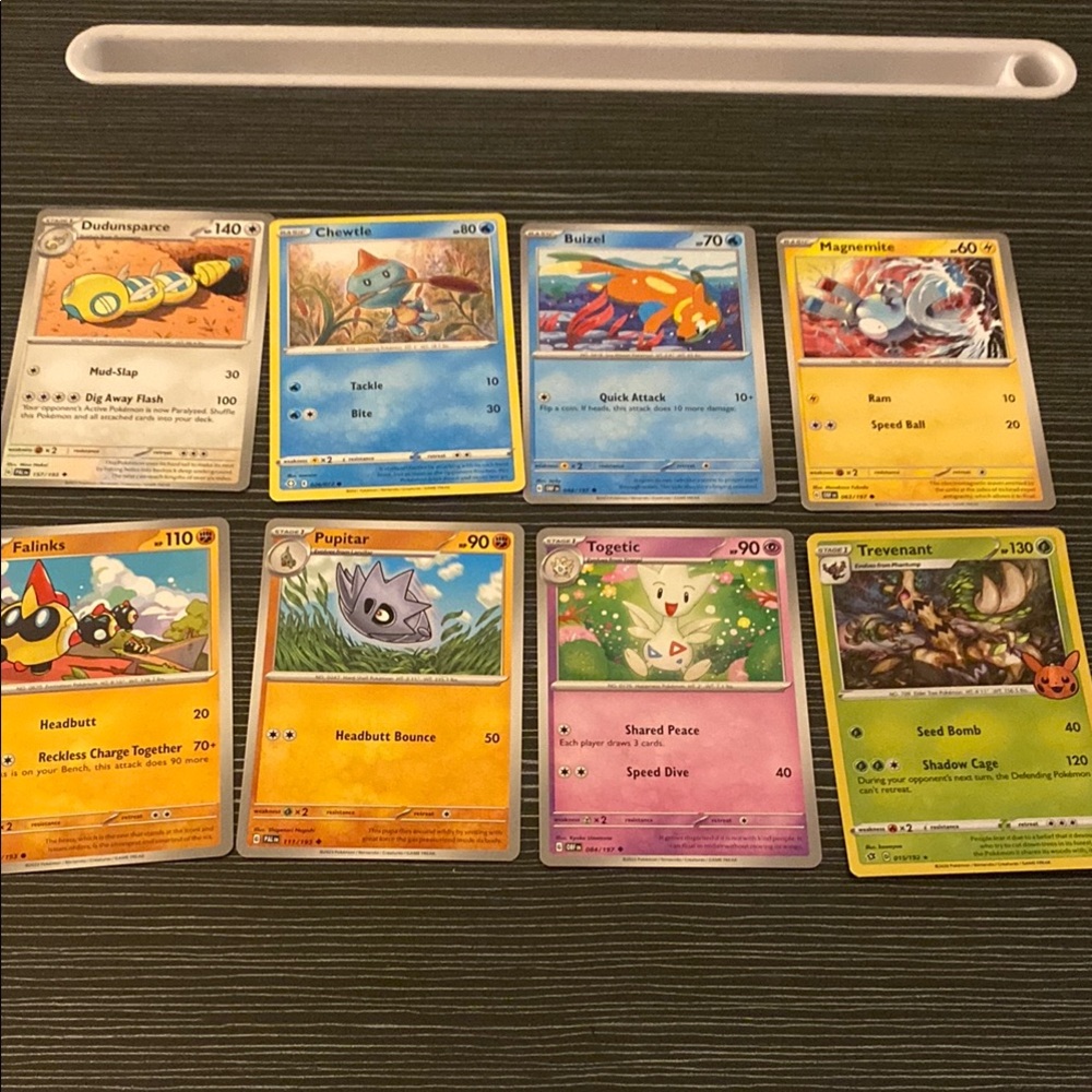 Pokemon Trading Cards Set of 8 Cards
